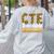 CTE Teacher Middle School High School Teach Career Men Women Women's Sweatshirt Back Print Ash CTE Teacher Middle School High School Teach Career Men Women Women's Sweatshirt Back Print Ash