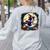 Cute Boston Terrier Halloween Costume Dog Lover Women Girls Women's Sweatshirt Back Print Ash