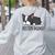 Cute Boston Terrier Boston Mama Women's Sweatshirt Back Print Ash