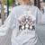 Cute Cartoon For Dog Owners Pet Team Boston Terrier Women's Sweatshirt Back Print Ash