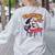 Cute Elementary School Student Dog Teacher's Pet Women's Sweatshirt Back Print Ash Cute Elementary School Student Dog Teacher's Pet Women's Sweatshirt Back Print Ash