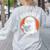 Cute Ghost Book Reading Books Lover Retro Halloween Teacher Women's Sweatshirt Back Print Ash