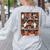 Cute Ghost Book Reading Books Lover Spooky Teacher Halloween Women's Sweatshirt Back Print Ash