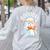 Cute Ghost Reading Book Librarian Teacher Halloween Costume Women's Sweatshirt Back Print Ash Cute Ghost Reading Book Librarian Teacher Halloween Costume Women's Sweatshirt Back Print Ash