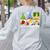 Cute Gnomes Teach Love And Inspire Back To School Teacher Women's Sweatshirt Back Print Ash Cute Gnomes Teach Love And Inspire Back To School Teacher Women's Sweatshirt Back Print Ash