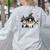 Cute Halloween Boston Terrier Dogs Witch Hat Ghost Dog For Men Women Kids Women's Sweatshirt Back Print Ash