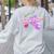 Cute Teacher Shirt 80's 90's Style Retro Old School Teacher For Men Women Women's Sweatshirt Back Print Ash