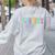 Cute Teacher Shirt Teacher Besties Women's Sweatshirt Back Print Ash Cute Teacher Shirt Teacher Besties Women's Sweatshirt Back Print Ash