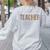 Dance Teacher Leopard Appreciation For Women For Work Women's Sweatshirt Back Print Ash
