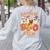Daycare Boo Crew Halloween Spooky Costume For Teacher Women's Sweatshirt Back Print Ash