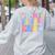 In My Daycare Era Groovy Teacher Daycare First Day Of School Women's Sweatshirt Back Print Ash In My Daycare Era Groovy Teacher Daycare First Day Of School Women's Sweatshirt Back Print Ash