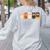 Daycare Teacher Halloween Infant Squad Spooky Childcare Fall Women's Sweatshirt Back Print Ash