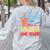 Diabetic Teacher Diabetes Awareness Insulin Blue Ribbon Women's Sweatshirt Back Print Ash