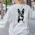 Dog Boston Terrier For Men Women Women's Sweatshirt Back Print Ash