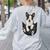 Dog Lovers Boston Terrier In Pocket Dog Face For Men Women Kids Women's Sweatshirt Back Print Ash