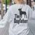 The Dogfather Boston Terrier Dog Funny Dog Gift T-Shirt For Men Women Girls Kids Women's Sweatshirt Back Print Ash