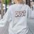 Dust Bunny Halloween Pun Costume Easy Lazy Teacher Women's Sweatshirt Back Print Ash
