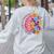 Dyslexia Different Perspective Reading Brain Floral Teacher Women's Sweatshirt Back Print Ash Dyslexia Different Perspective Reading Brain Floral Teacher Women's Sweatshirt Back Print Ash