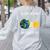 Earth Rotation Earth Day Science Teacher Kids Women Women's Sweatshirt Back Print Ash