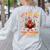 Eat Kids Punctuation Saves Lives Thanksgiving Turkey Teacher Women's Sweatshirt Back Print Ash