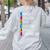 Educar Bilingual Spanish Teacher Women's Sweatshirt Back Print Ash