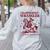 Elopement Wrangler Teacher ABA Behavior Support Cowboy Women's Sweatshirt Back Print Ash