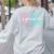 ESL Squad Teacher English As A Second Language Women's Sweatshirt Back Print Ash ESL Squad Teacher English As A Second Language Women's Sweatshirt Back Print Ash