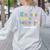 ESL Teacher English As A Second Language Teacher Women's Sweatshirt Back Print Ash
