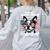 Even My Boston Terrier Loves Trump Trump Supporter Dog Lover Women's Sweatshirt Back Print Ash