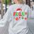FA LA 8 Christmas Santa FA La Math Teacher Student Women's Sweatshirt Back Print Ash