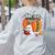 Fall Book Pumpkin Books Ghost Reading Halloween Teacher Women's Sweatshirt Back Print Ash