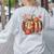 Fall Book Pumpkin Retro Reading Halloween Teacher Women's Sweatshirt Back Print Ash Fall Book Pumpkin Retro Reading Halloween Teacher Women's Sweatshirt Back Print Ash