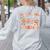 Fall In Love With Learning Autumn Teacher Thanksgiving Women's Sweatshirt Back Print Ash
