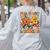 Fall In Love With Learning Thanksgiving Teacher Student Women's Sweatshirt Back Print Ash Fall In Love With Learning Thanksgiving Teacher Student Women's Sweatshirt Back Print Ash