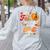 Lets Fall In Love With PE Teacher Thanksgiving Women's Sweatshirt Back Print Ash Lets Fall In Love With PE Teacher Thanksgiving Women's Sweatshirt Back Print Ash
