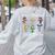 My Favorite Monsters Call Me Teacher Thank Mummy Vampire Bat Women's Sweatshirt Back Print Ash