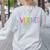 Feliz Viernes Happy Friday Spanish Teacher Friday Spanish Sp Women's Sweatshirt Back Print Ash