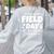 Field Day Second 2nd Grade Orange 2025 Boy Girl Teacher Women's Sweatshirt Back Print Ash