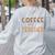 First Day Back To School Half Coffee Half Teacher Women Women's Sweatshirt Back Print Ash First Day Back To School Half Coffee Half Teacher Women Women's Sweatshirt Back Print Ash