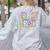 First Grade Dream Team Back To School 1st Grade Teacher Women's Sweatshirt Back Print Ash