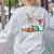 Floral Beakers Chemistry Lab Teacher Women's Sweatshirt Back Print Ash Floral Beakers Chemistry Lab Teacher Women's Sweatshirt Back Print Ash