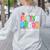 In My Fourth Grade Era 4th Grade Girl Teacher Back To School Women's Sweatshirt Back Print Ash