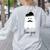 French Teacher Halloween Bonjour Ghost Women's Sweatshirt Back Print Ash French Teacher Halloween Bonjour Ghost Women's Sweatshirt Back Print Ash