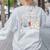 Fueled By Mitochondria Coffee Science Teacher Student Women's Sweatshirt Back Print Ash