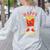 Fun Teacher Happy Fri Yay French Fries Friday Lovers Women's Sweatshirt Back Print Ash
