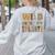 Fun Zoo Animal Print Teacher Shirts Wild About My Students Women's Sweatshirt Back Print Ash