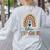 Future Teacher Boho Rainbow Leopard New Grad Student Women's Sweatshirt Back Print Ash Future Teacher Boho Rainbow Leopard New Grad Student Women's Sweatshirt Back Print Ash