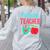 Future Teacher Education Student Women's Sweatshirt Back Print Ash Future Teacher Education Student Women's Sweatshirt Back Print Ash