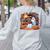 Ghost Book Reading Halloween Books Lover Teacher Women's Sweatshirt Back Print Ash Ghost Book Reading Halloween Books Lover Teacher Women's Sweatshirt Back Print Ash