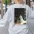 Ghost Library Halloween Book Reading Books Lover Teacher Women's Sweatshirt Back Print Ash